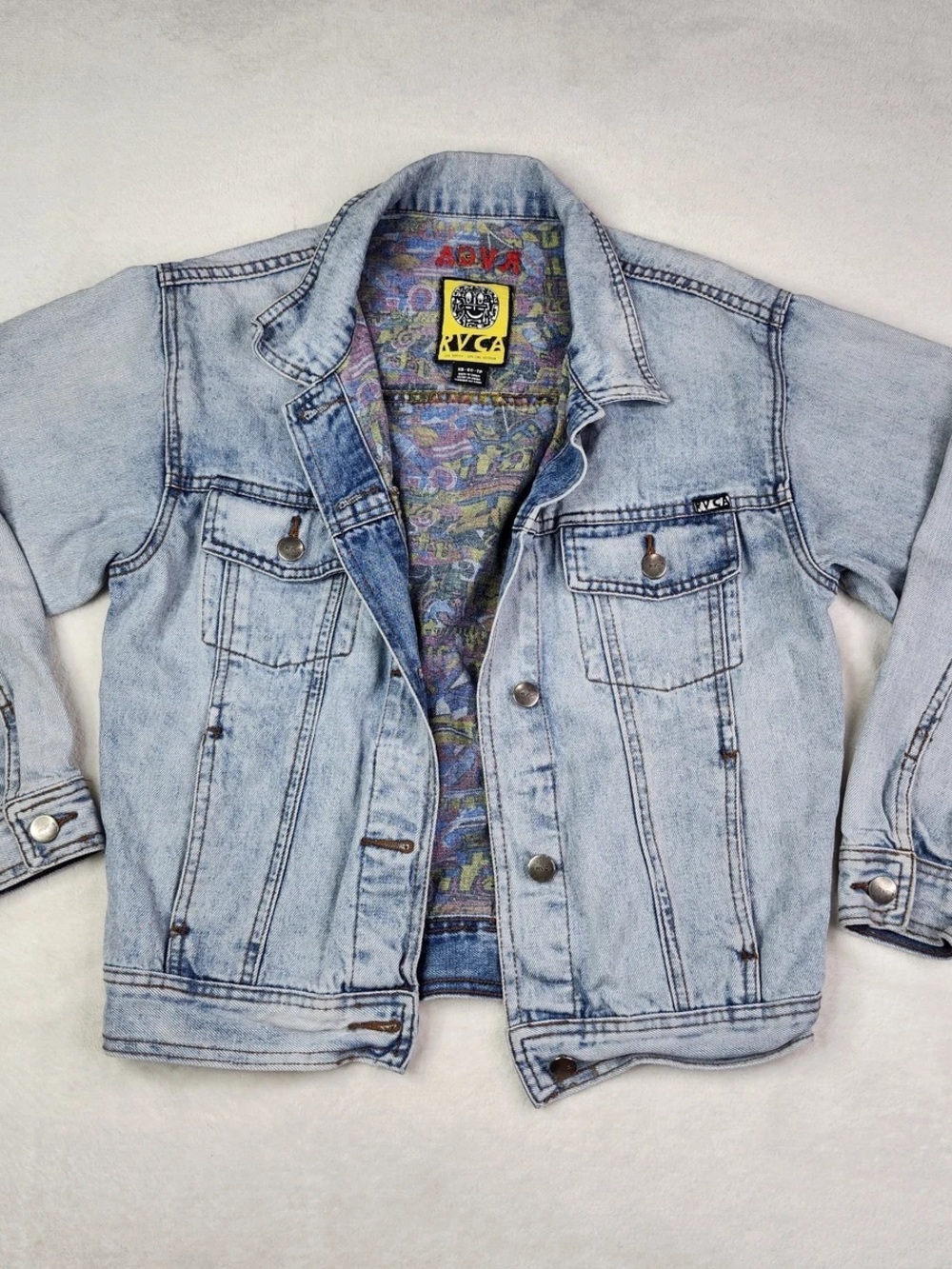 RVCA Light Wash Denim Jacket